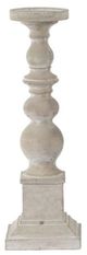 A & B Home Gray Cement Pillar Candleholder-0