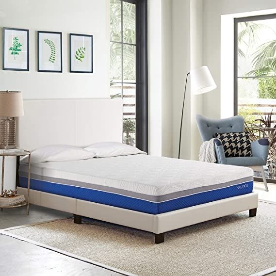 Boyd Sleep Nautica Home Calm 10" Gel Memory Foam Medium Firm Tight Top Eastern King Mattress-3