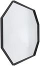 Stylecraft Black Octagonal Metal Framed Wall Mirror -1