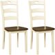 Signature Design by Ashley® Woodanville 2-Piece Cream/Brown Dining Room Chair Set-0