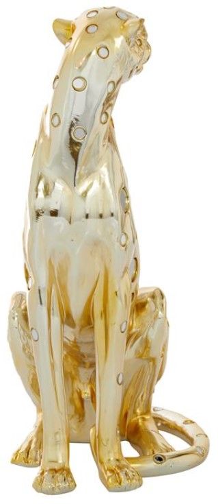 Deco Marche Gold Leopard Sculpture-1