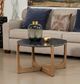 Coast2Coast Home™ Campbell Black Marble Cocktail Table with Natural Base-5