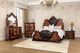 Furniture of America® Aquilina 4-Piece Dark Cherry/Oak Queen Bedroom Set-0