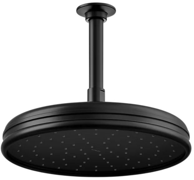 KOHLER® Matte Black 1.75 GPM Traditional 10" Single-Function Rainhead-0