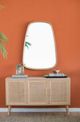 A & B Home Soft Natural Framed Mirror-3