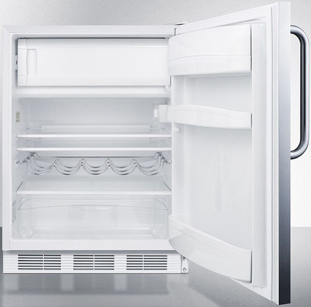 Summit® 24" 5.1 Cu. Ft. Stainless Steel Compact Refrigerator-2