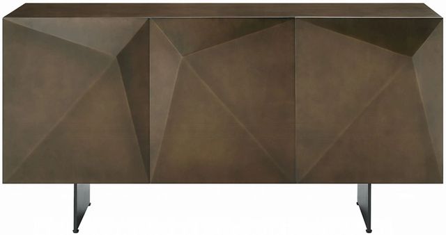 ACME Furniture Malika Ceramic Top Server wiith Copper Cross Brushed Base-3