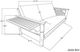 Kodiak Furniture Jozie Graystone/Taber Indigo Full Futon Frame with Mattress-4