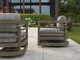 Tommy Bahama® Outdoor La Jolla Weathered Gray Occasional Swivel Chair-2