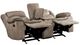 Homelegance® Bastrop Brown 79'' Double Manual Glider Reclining Loveseat with Center Console-3