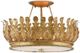 Currey & Company Bunny Williams Biddulph Gold Leaf Semi-Flush Lighting-0