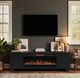 Legends Home Real Cozy Liberty Seal Skin Black 79" Fireplace Console-1
