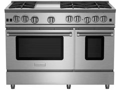 BlueStar® RNB Series 48" Stainless Steel Pro Style Liquid Propane Gas Range