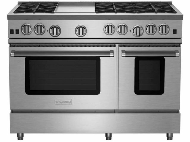 BlueStar® RNB Series 48" Stainless Steel Pro Style Liquid Propane Gas Range-0