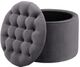 TOV Furniture Queen Grey Velvet Storage Ottoman-0