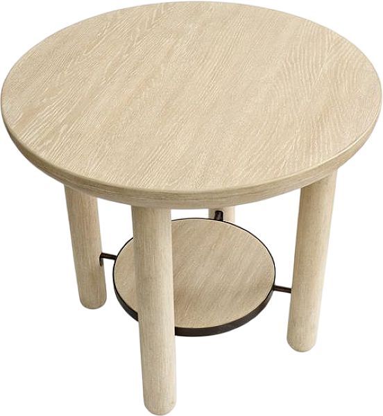 Magnussen Home® Sunset Cove Sanibel Brown Round End Table-2