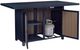 Signature Design by Ashley® Mabry Shores Driftwood/Navy Blue Aluminum Outdoor Bar Table with Fire Pit-4