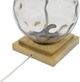 A & B Home Brass/Clear Globe Lamp-5