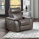 Homelegance® Maroni Brown Power Recliner with Power Headrest-1