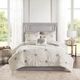 Olliix by Madison Park Ivory Full/Queen Malia 6 Piece Embroidered Cotton Reversible Comforter Set-4