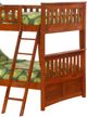 Night & Day Furniture™ Spices Bedroom Cherry Ginger Full over Full Bunk Bed-1