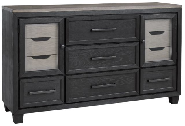 Signature Design by Ashley® Foyland Black/Brown Dresser-0
