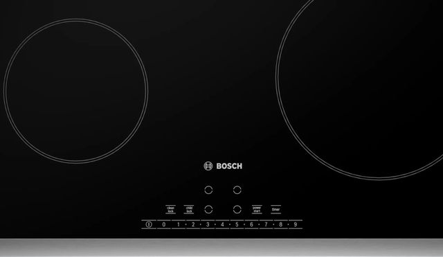 Bosch 6 Series 23" Black and Stainless Steel Electric Cooktop-0