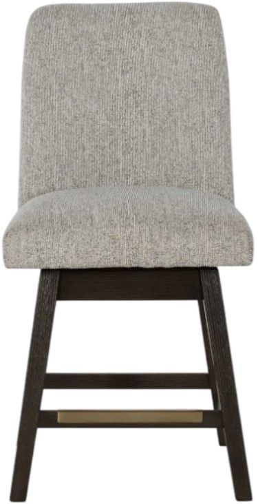 Signature Design by Ashley® Burkhaus Beige/Dark Brown Swivel Bar Stool-1