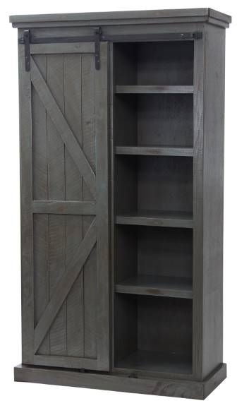 American Heartland Manufacturing Rustic Provincial Gray Armoire-3