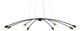 Currey & Company Longaville Satin Black Chandelier-0