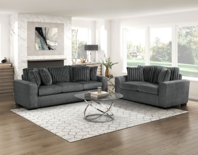 Homelegance® Athena Dark Gray Sofa-1