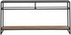Liberty Furniture Bedford Glass Top Sofa Table with Black/Weathered Oak Base-2
