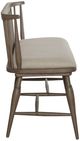 Liberty Furniture Americana Farmhouse Dusty Taupe/Stone Buff Upholstered Seat Windsor Bench-2