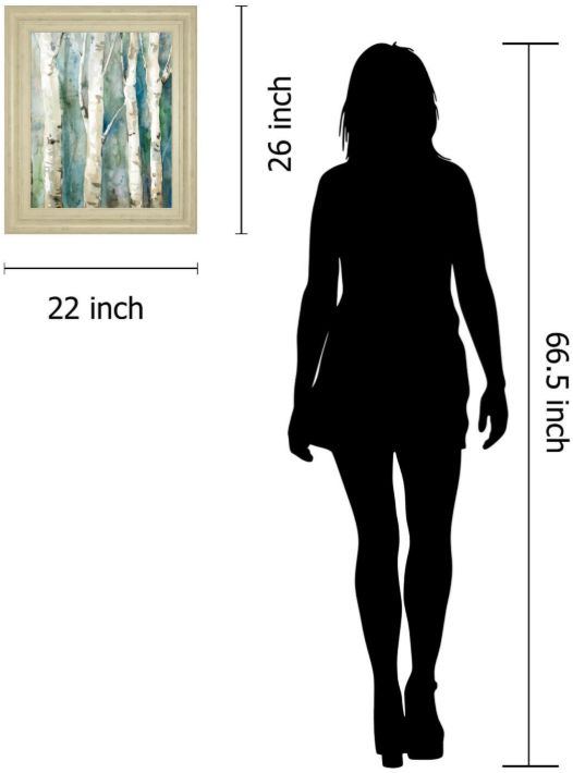 Classy Living Carol Robinson River Birch Il 26" Wall Art-2