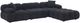 TOV Furniture Calliope 4-Piece Black Modular Sectional-0