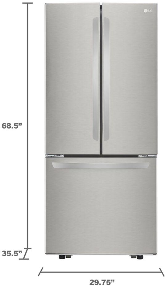LG 30" 21.8 Cu. Ft. Stainless Steel French Door Refrigerator-11
