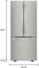 LG 30" 21.8 Cu. Ft. Stainless Steel French Door Refrigerator-2