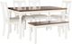 Powell® Willow 6-Piece Honey Brown/Vanilla White Dining Set-0