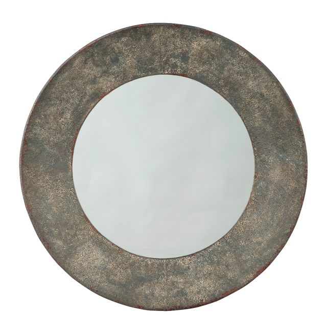 Signature Design by Ashley® Carine Gray Round Accent Mirror-0