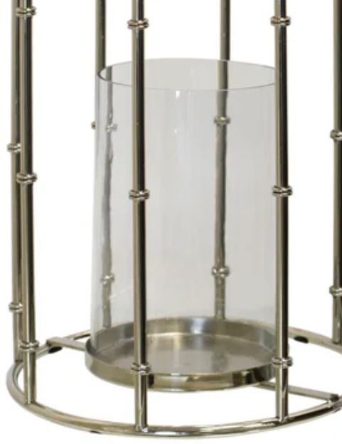 Stylecraft Nickle Plated 10" Candle Holder-1