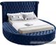 Meridian Furniture Luxus Navy Full Bed-0