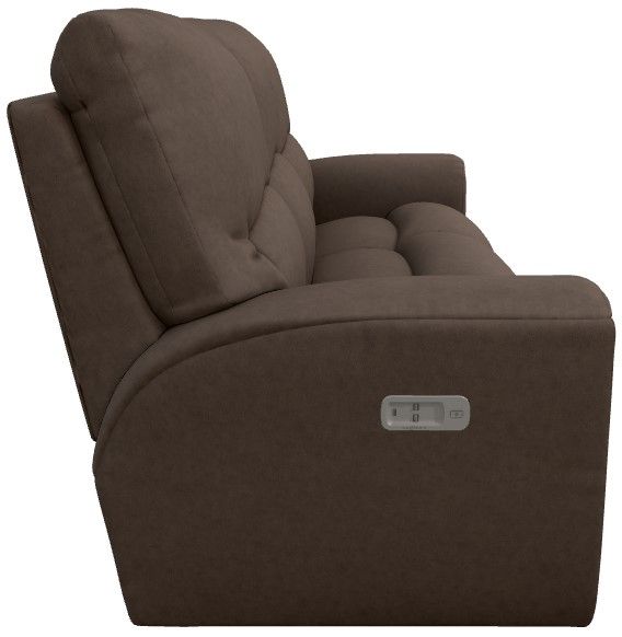 La-Z-Boy® Cassian Mocha Power Reclining Sofa with Headrest-3