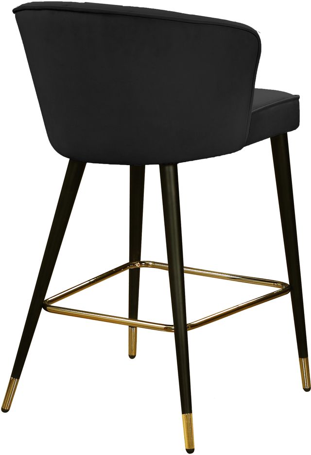 Meridian Furniture Cassie Black Velvet Counter Stool-1