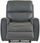 La-Z-Boy® Apollo Blue Grey Leather Power Rocking Recliner with Headrest-1