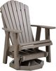 Nature's Best Furniture Customizable Adirondack Polyethylene Outdoor Swivel Glider Chair-0