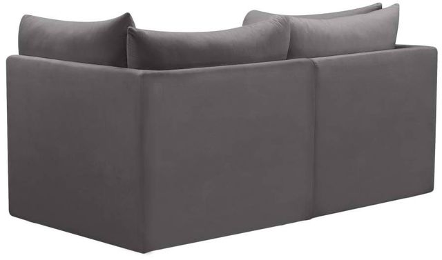Meridian Furniture Jacob Grey 66" Modular Velvet Sofa-3