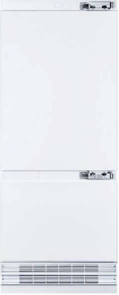 Vitara 30 in. 16.0 Cu. Ft. White Built In Counter Depth Bottom Freezer Refrigerator