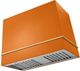 La Cornue Cornufé Loge 44" Quintessential Orange Wall Mounted Range Hood with Polished Brass Trim-0