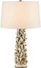 Currey & Company Staghorn Off-White/Sunken White Table Lamp-0