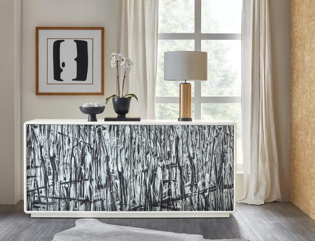Hooker® Furniture Melange Graffitio Beige/Creams/White Credenza-1